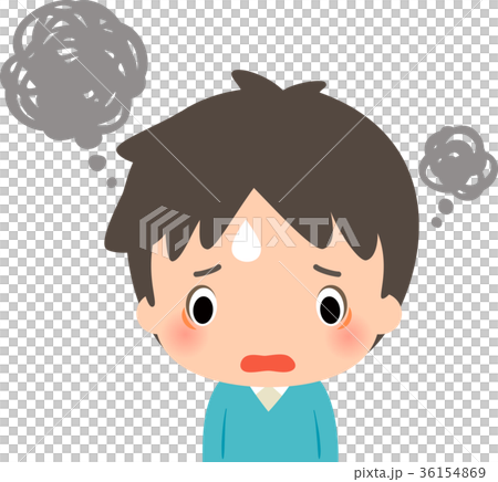 心配事で頭がいっぱいの若い男性 36154869