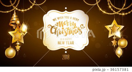 Merry Christmas gold Merry Christmas gold 36157381