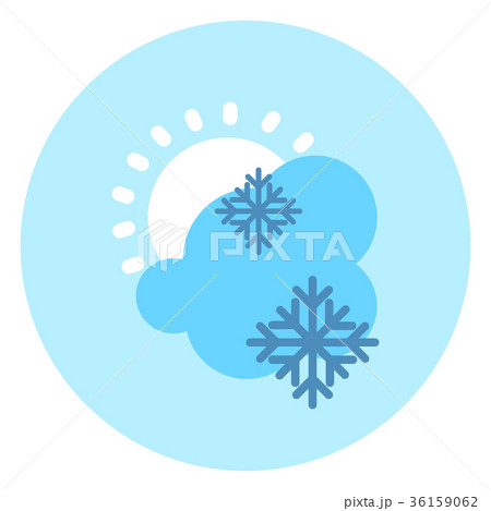 Weather Icon Cloud Sun Snow Forecast Weather Icon Cloud Sun Snow Forecast 36159062