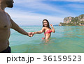 Couple On Beach Summer Vacation, Young People In 36159523