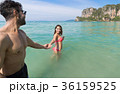 Couple On Beach Summer Vacation, Young People In 36159525