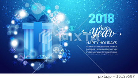 Happy New Year Background Poster Decorated With 36159597