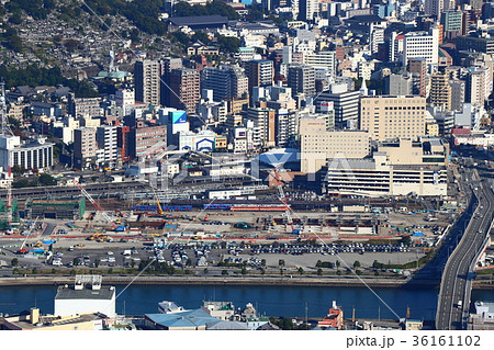 再開発中の長崎駅周辺 36161102