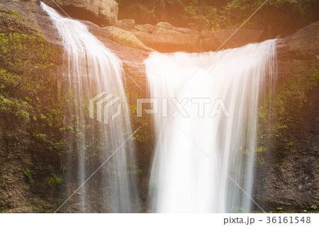 Stream waterfall on rock Stream waterfall on rock 36161548