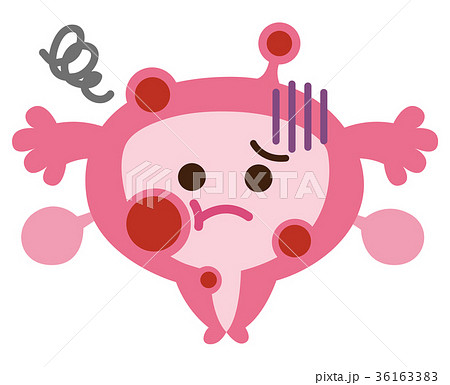 子宮筋腫　病気　子宮　キャラクター 36163383