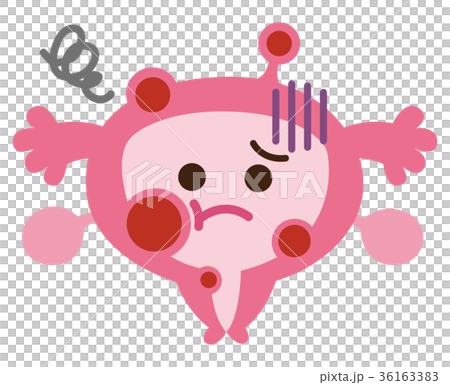 子宮筋腫　病気　子宮　キャラクター 36163383