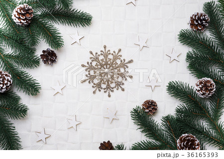Christmas background with decorations. 36165393