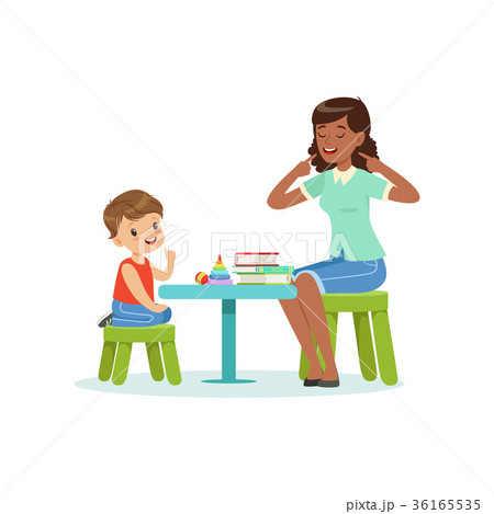 Professional speech therapy for preschool kid with 36165535
