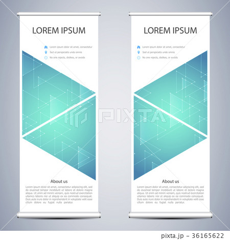 Abstract Roll up banner for presentation and 36165622