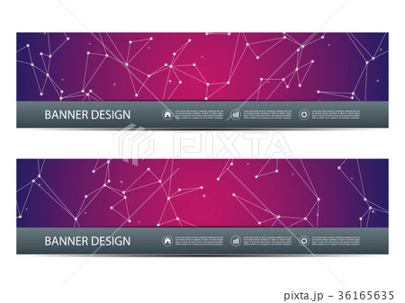 Technological and scientific banners with 36165635