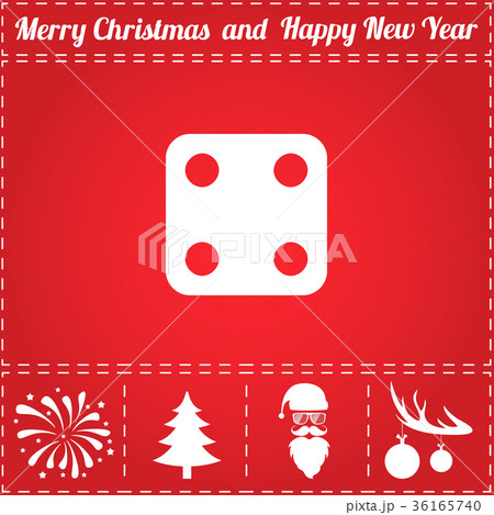 Dice Icon Vector 36165740