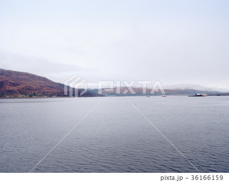 Mountain lake before sunset in Higland in Scotland 36166159