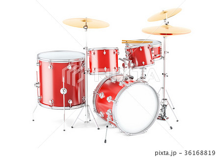 Drum kit, 3D rendering 36168819