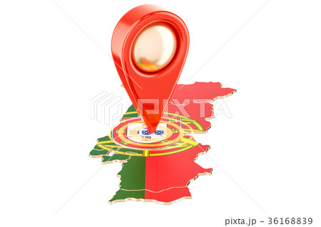 Map pointer on the map of Portugal Map pointer on the map of Portugal 36168839