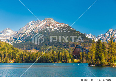 Strbske Pleso, lake in Tatra Mountains in Slovakia 36169601