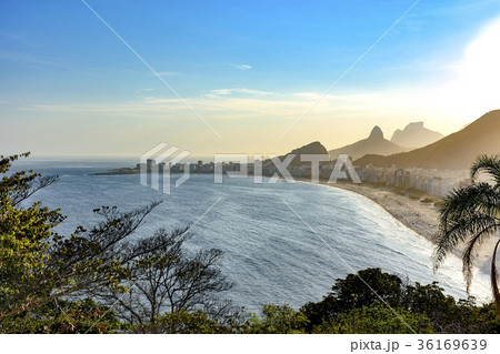 Top view of Copacabana beach Top view of Copacabana beach 36169639