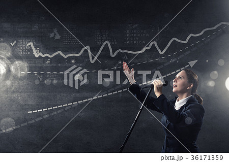Woman speaker Woman speaker 36171359