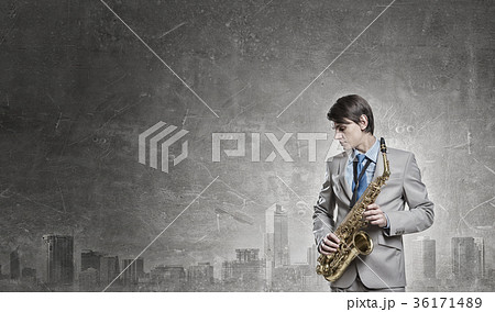 Handsome saxophonist 36171489