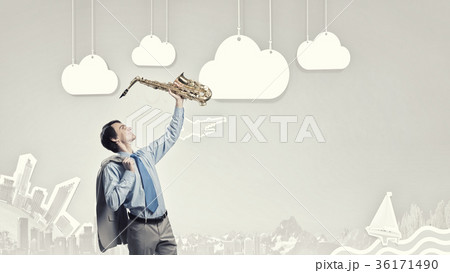 Handsome saxophonist 36171490
