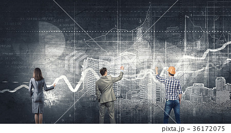 People working in collaboration 36172075