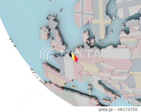 Belgium with flag illustration Belgium with flag illustration 36172750