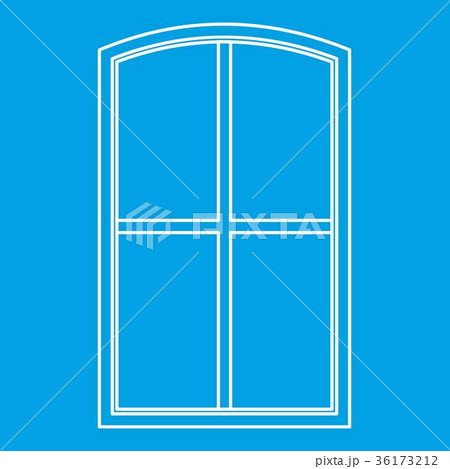 Wooden window icon outlineのイラスト素材 [36173212] - PIXTA