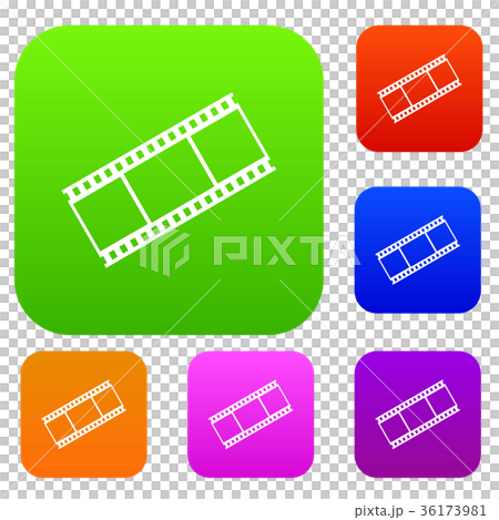 Film with frames set collection 36173981