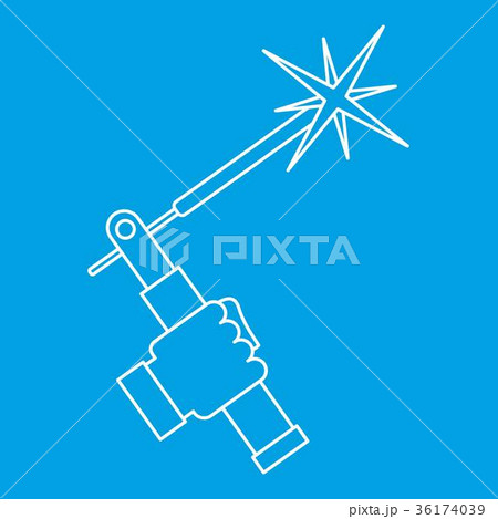 Welding torch icon outline Welding torch icon outline 36174039