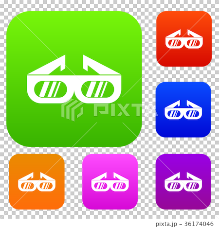 Glasses for 3D movie set collection 36174046