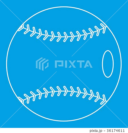 Baseball icon, outline style Baseball icon, outline style 36174611