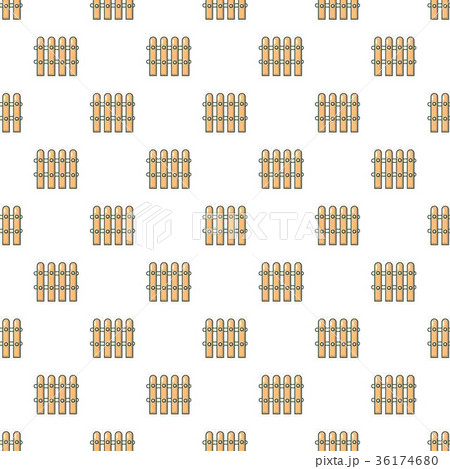Wooden fence pattern seamless 36174680