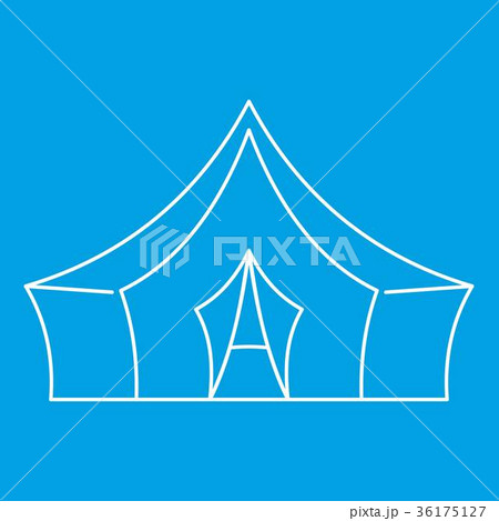 Awning tent icon, outline style 36175127