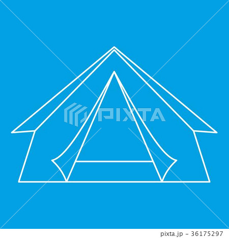 Tent icon, outline style 36175297