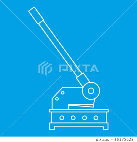 Cutting machine icon, outline style 36175628
