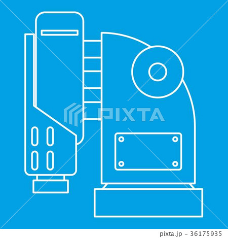 Pneumatic hammer machine icon, outline style Pneumatic hammer machine icon, outline style 36175935