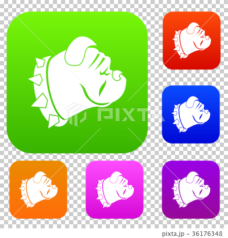 Bulldog dog set collection Bulldog dog set collection 36176348