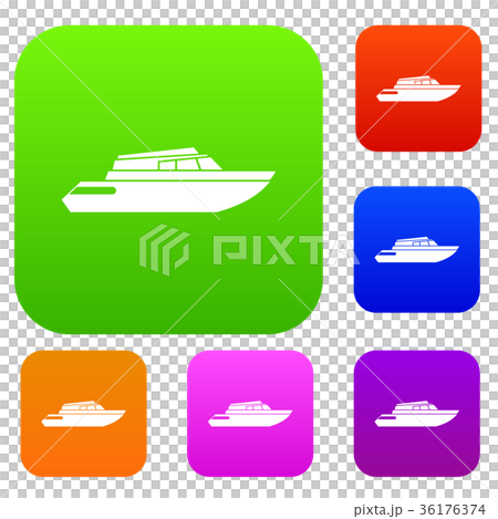 Planing powerboat set collection Planing powerboat set collection 36176374