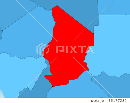 Map of Chad 36177282
