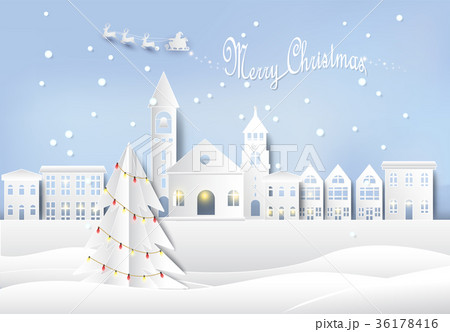 Christmas season paper art background Christmas season paper art background 36178416