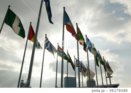 万国旗 空 雲 36179386