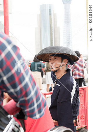 インバウンドツーリスト　文化体験　人力車　 36181644