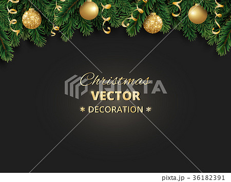 Winter holiday background. Border with Christmas 36182391