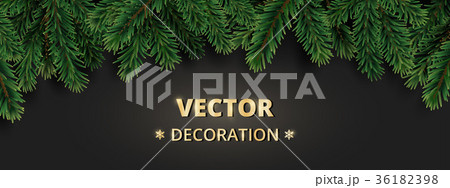 Winter holiday background with Christmas tree 36182398