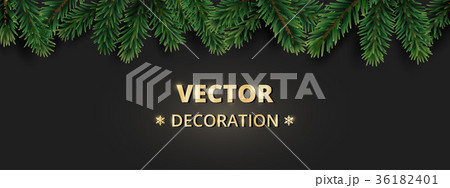 Winter holiday background with Christmas tree 36182401