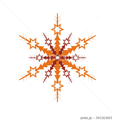 Winter snowflake isolated vector icon 36182883