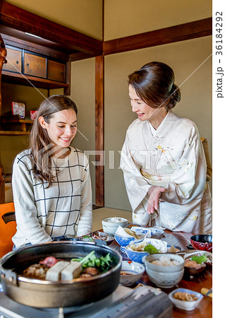 インバウンドツーリスト　旅館　食事　 36184292
