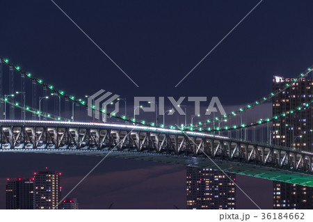 レインボーブリッジの夜景 レインボーブリッジの夜景 36184662