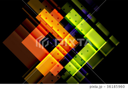 Color arrows on black background 36185960