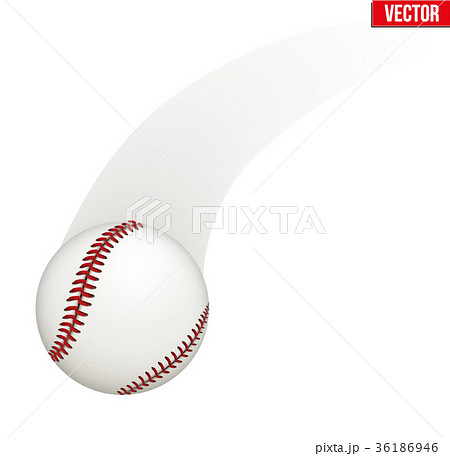 Vector illustration of baseball leather ball 36186946