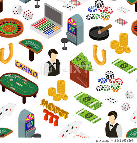 Casino and Gambling Game Background Pattern 36190864